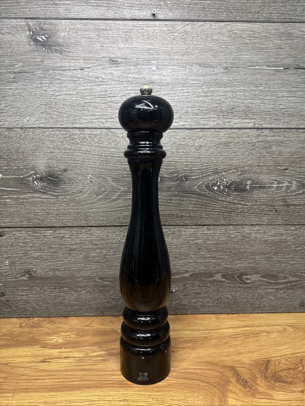 Peugeot Paris Black Lacquer Extra-Large Pepper Mill 16” Tall